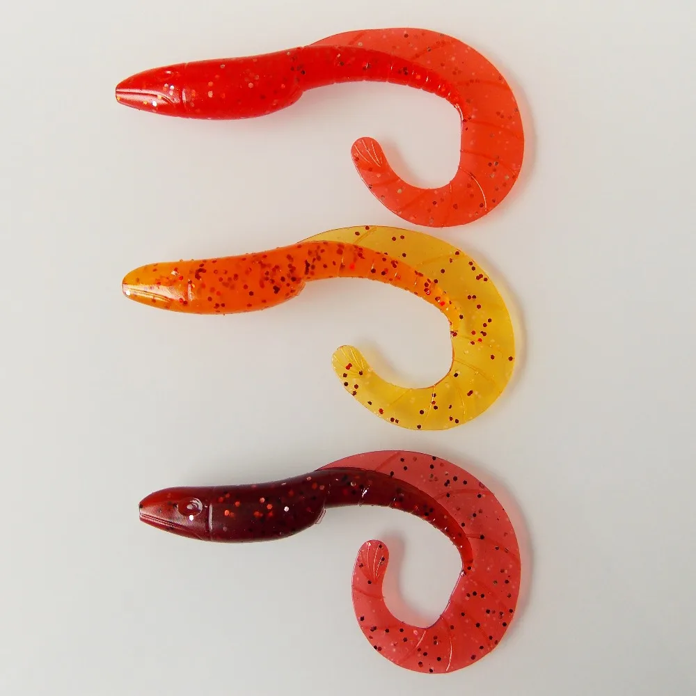 ESFISHING Quality Dragon Hog 90mm 10pcs Lifelike Single Grub Tail Isca Artificial Soft Silicone Bait Pesca Fishing Lure Tackle