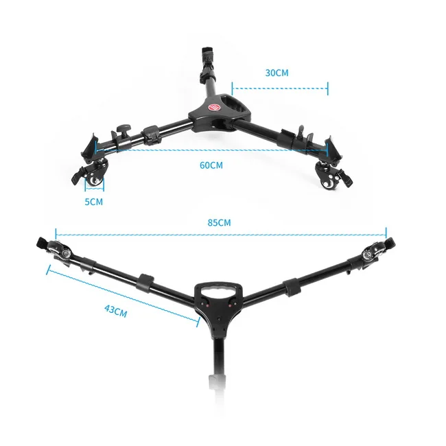 Meking Professional Tripod Dolly Wheels For Studio Photo Video Lighting Lockable