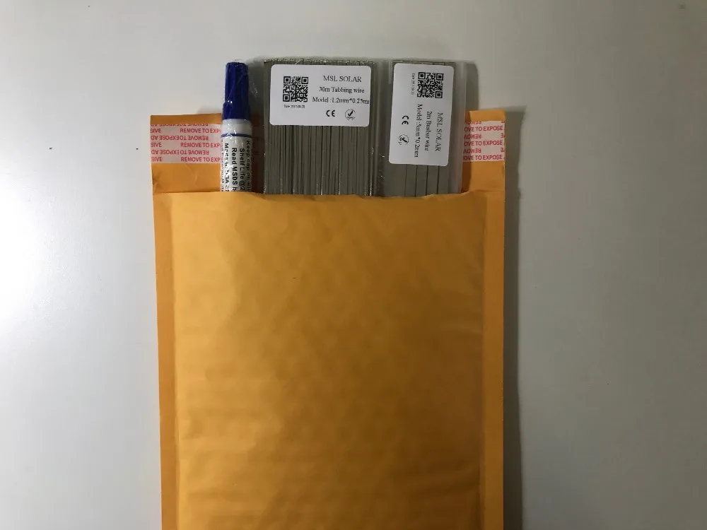 ลวดบัดกรีโซล่าเซลล์1.2มม. x 0.2มม. x 30เมตรลวด Tabbing + ความกว้าง5มม. 0.2มม. ความหนาลวด + ฟลักซ์แผงโซล่า DIY