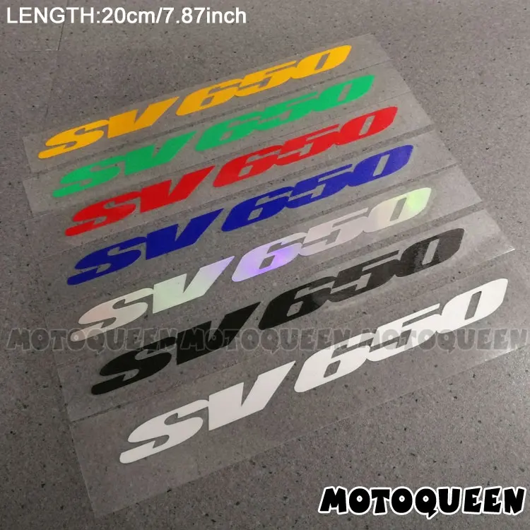 2PCS Reflective Motorcycle Car Wheels Fairing Helmet Tank Pad Decoration Logo Accessories Stickers Decals For SUZUKI SV650