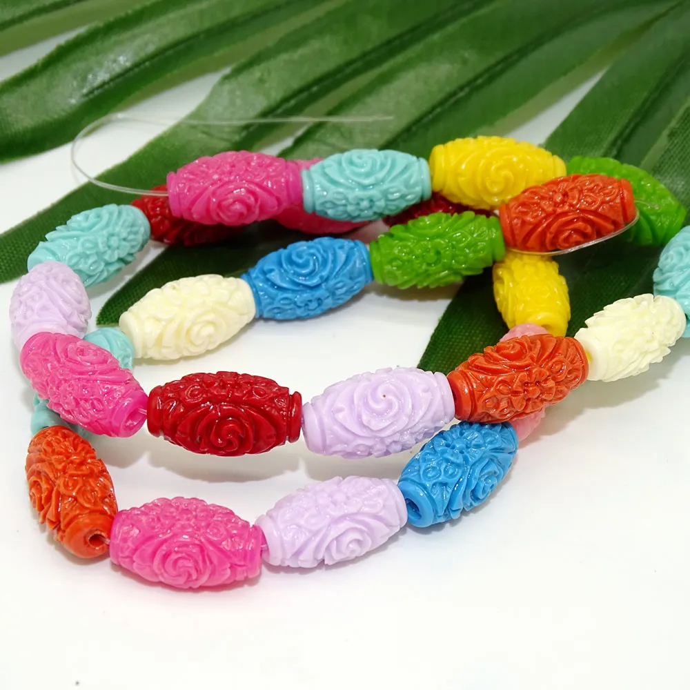 Coral flower pillar multi - size coral mixed color flower pillar beads - beads wholesale manufacturers spot direct sales