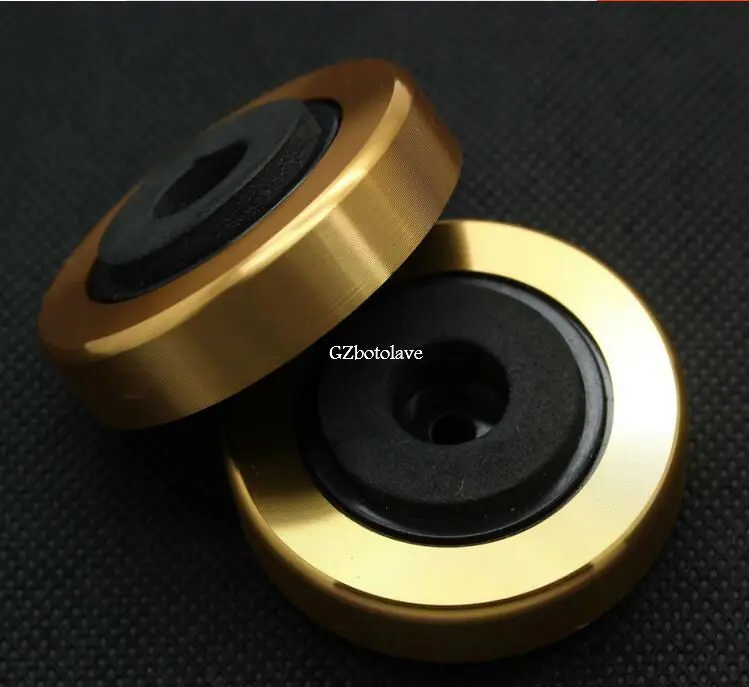4PCS 45*15 Classic silvergold aluminum Audio amplifier Speaker damping pads Computer machine feet Free ship