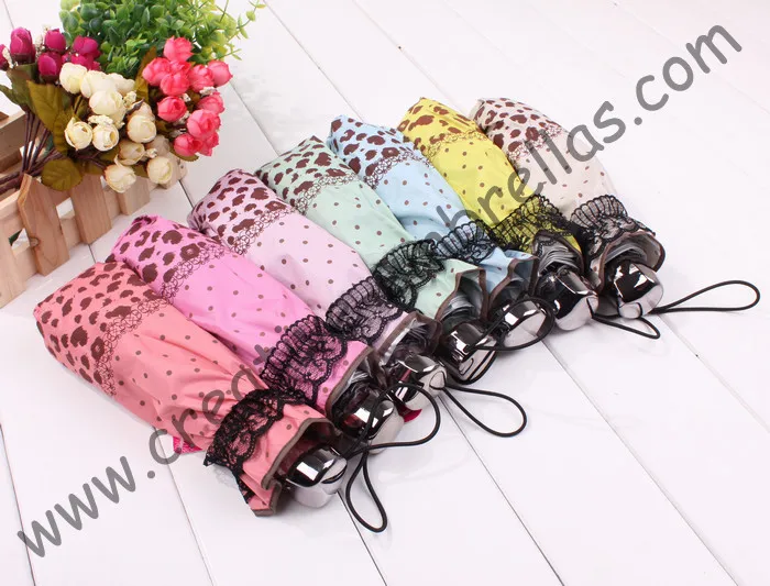 Imitation paradise parasol,UPF>40+,ladies'parasol,silver coating(UV protecting),boder embroidery,leopard desgin,mixed order