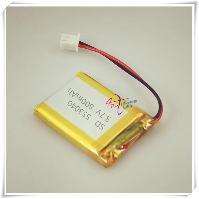 Li-Po XH2.54 800 mAh 553040 3.7 V TACHOGRAPH đồ chơi pin polymer