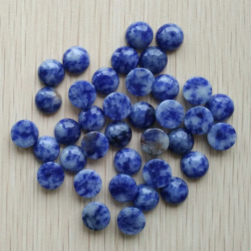 

Fashion good quality natural sodalite stone round cabochon beads for jewelry Accessories 10mm wholesale 50pcs/lot free shipping