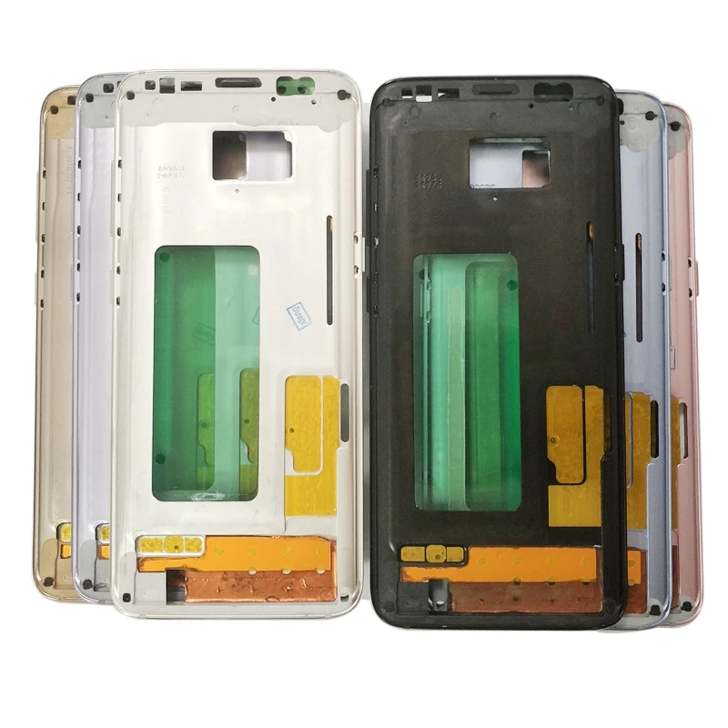 

New Middle Frame Housing For SAMSUNG GALAXY S8 G950 S8 Plus G955 Rear Chassis Bezzel with Side Buttons Cooling Systerm