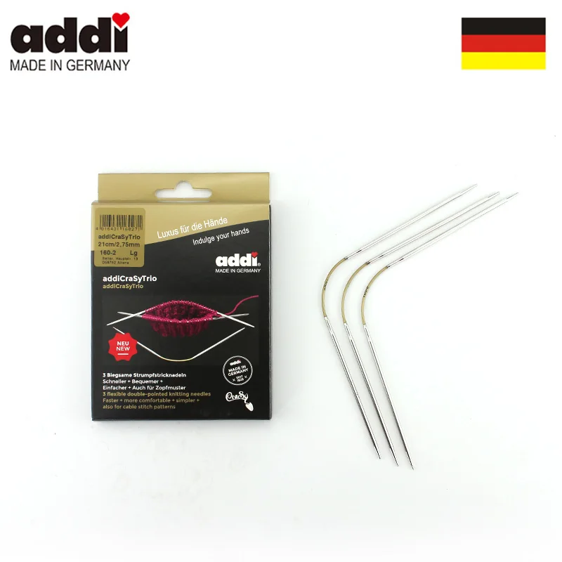 Addi 160-2-21cm set di ferri da lavoro 3 pezzi \