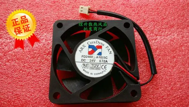 Original   60*60*15 FD2460-A1011C DC24V 0.12A 6CM  2 wire inverter fan