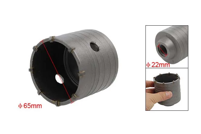 Impact Hammer Concrete Cement Wall Hole Saw Reamer Air Conditioning Pipes Connecting Rod Drill Hole