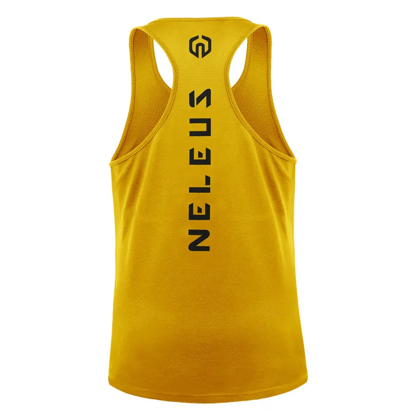 2022 Fitness Tank Top Quickly Dry Sleeveless Gym Clothing Summer Workout Running Vest Sports Shirt Men