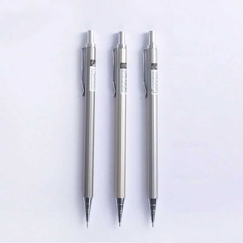 3pcs/Pack 0.7mm Mini Automatic Pencil Office School Metal Feeling Pens Pencils Mechanical Pencils For Painting Writing Supplies