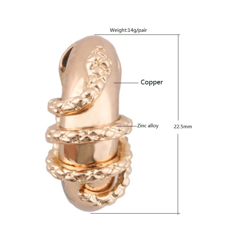 NeeFu WoFu Drop Snake Earring for Woman Copper Ear Ring Large Brinco Accessories Oorbellen Earrings wholesale jewelry gift