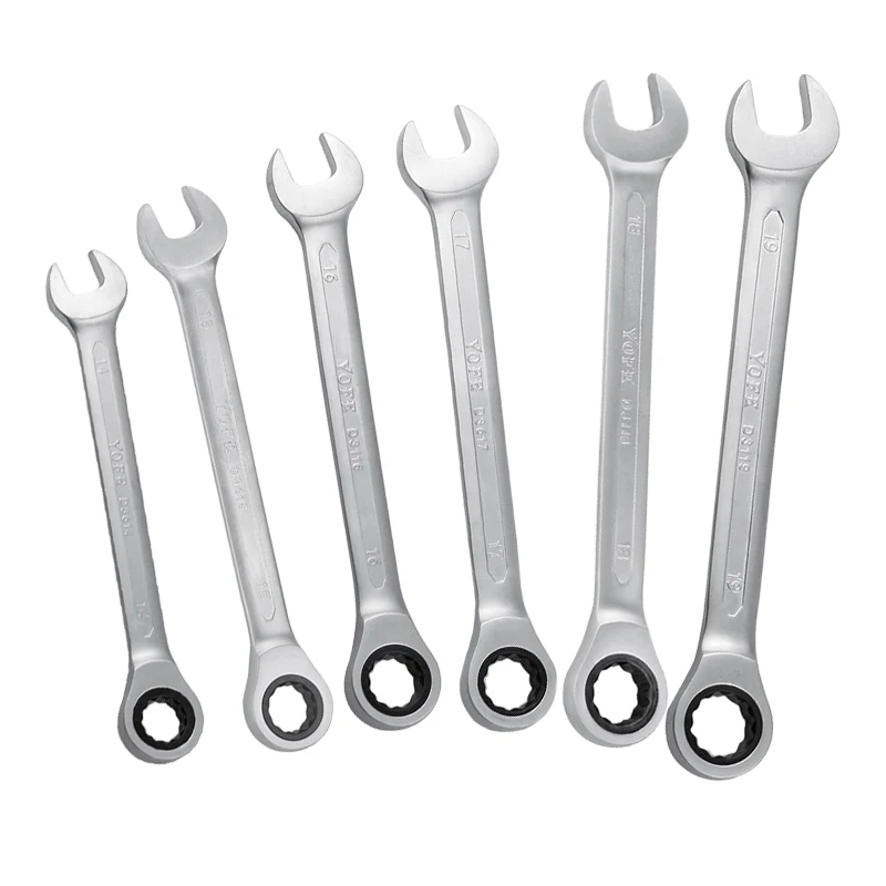 14-19mm Combination wrench a set of keys ratchet skate tool gear ring wrench ratchet handle Chrome Vanadium D3614-D3619