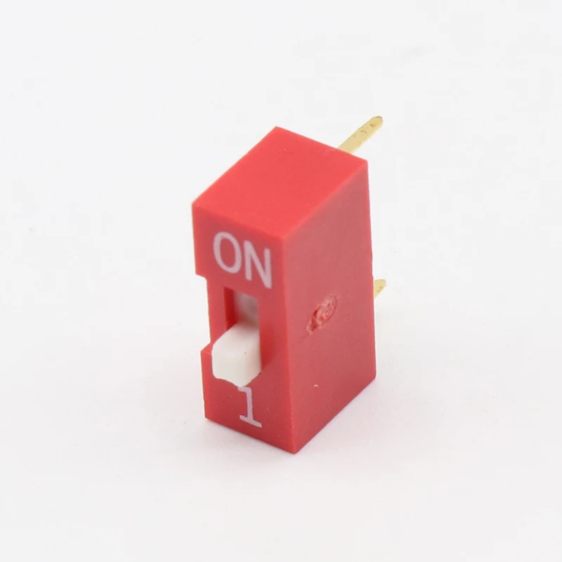 10Pcs Slide Type Switch Module 1-Bit 2.54mm 1 Position Way DIP Red Pitch