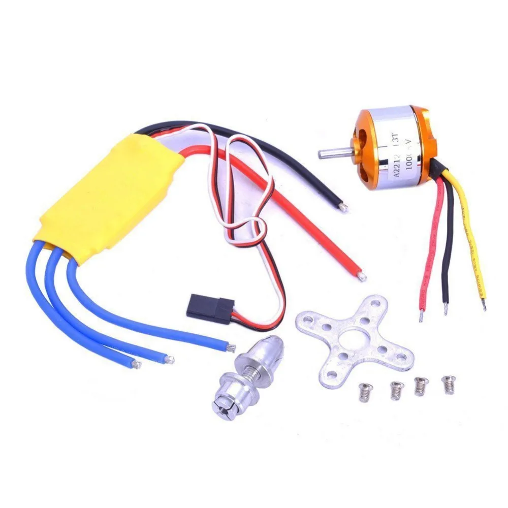 

A2212 1000KV Outrunner Brushless Motor + 30A ESC Electric Speed Controller Set for Rc Aircraft Plane Multi-copter Quadcopter