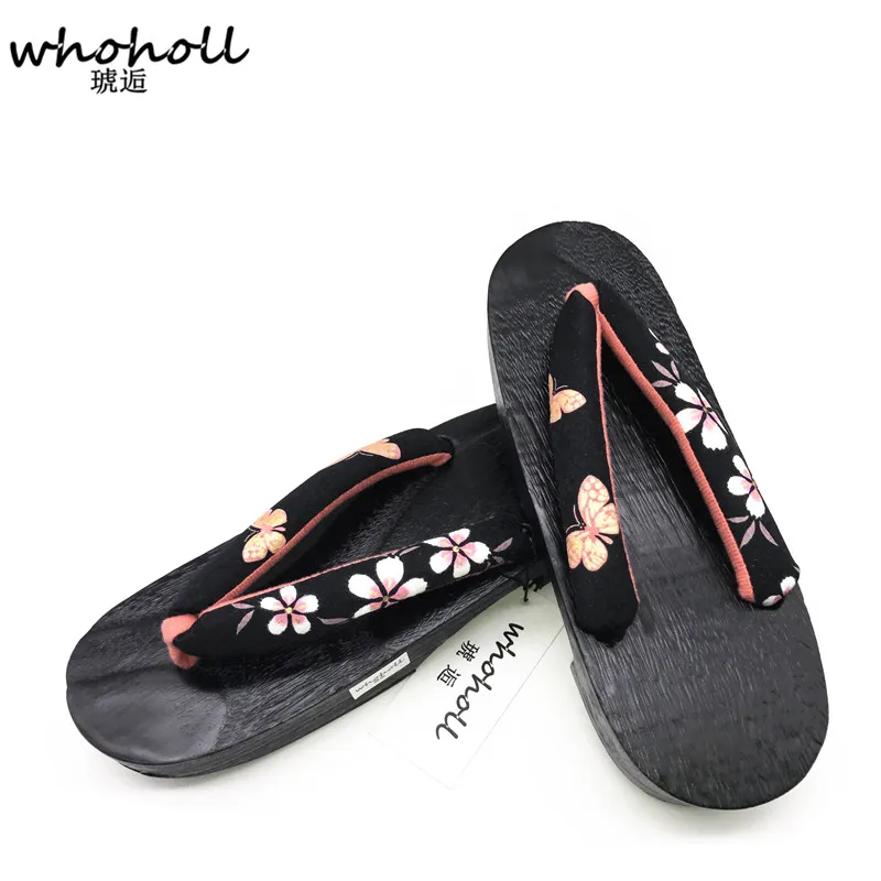 Großhandel traditionelle japanische Geta Clogs Sommers andalen Frauen Flip Flops für weibliche Paulo wnia Holzschuhe Cosplay Kostüme Schuhe
