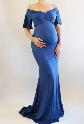 

Fashion vestidos para embarazadas maternity photography props vestidos de maternidad para foto shoot pregnancy clothes dress