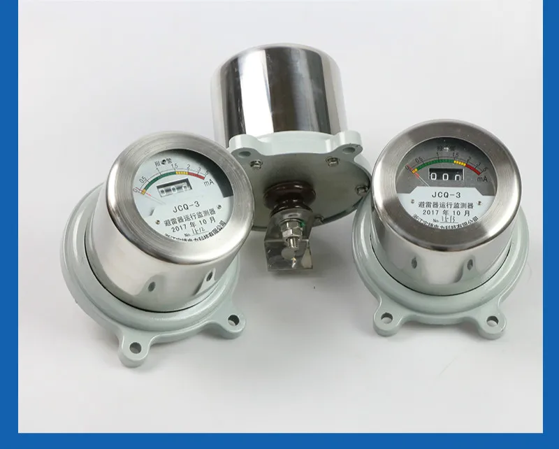 Parafulmine ad alta tensione JCQ-3 Monitor Online Monitor di protezione contro i fulmini 10-110KV contatore di scarico in acciaio inossidabile