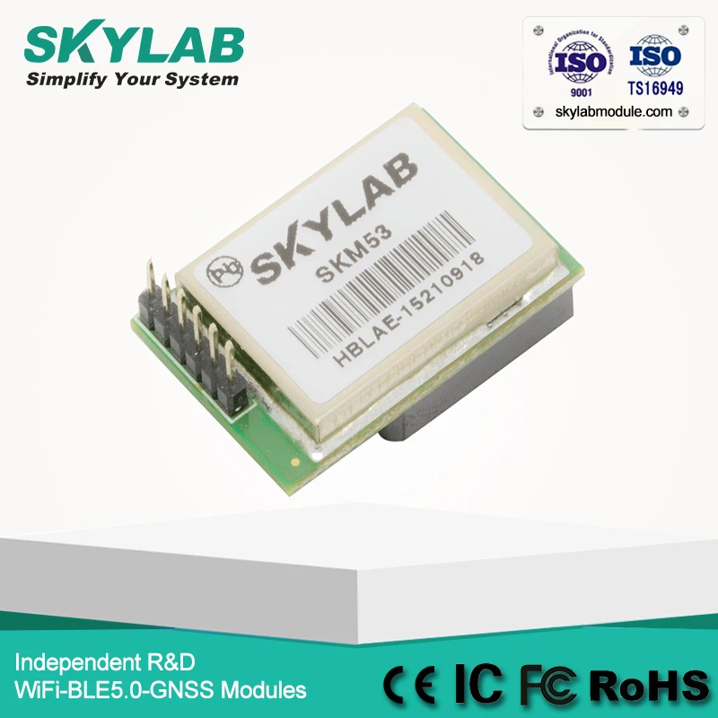 

SKYLAB Hot Sale SKM53 MT3339 Smart Antenna GNSS Receiver Module Support WAAS/EGNOS/MSAS/GAGAN