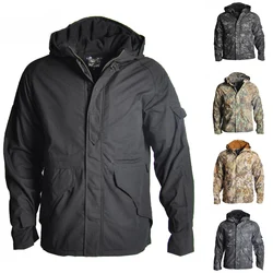 Men Camouflage G8 Tactical Hunting Jacket Outdoor Hiking Climbing Hooded Windbreaker Military Army Sport Jacket