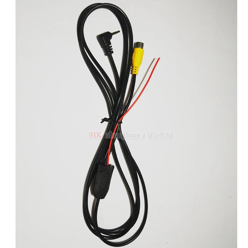 YYZSDYJQ  RCA to 2.5 mm AV Cable  for Car Rear View Camera Parking Camera Converter cable for car DVR