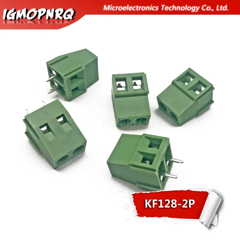 20PCS KF128-2P 5.08mm KF128 3 Pin Green Connect Terminal Screw Terminal Connector Splice connector