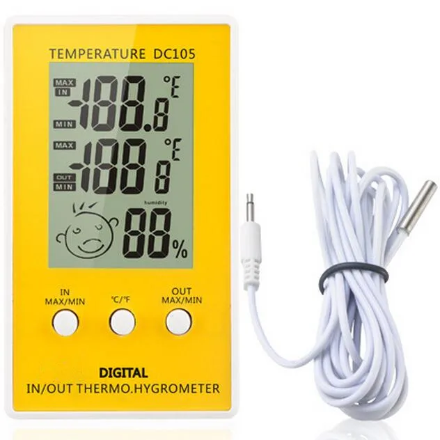 10pcsNEW LCD Digital Thermometer Temperature Humidity Meter Hygrometer Indoor Outdoor meteo weather station diagnostic-tool