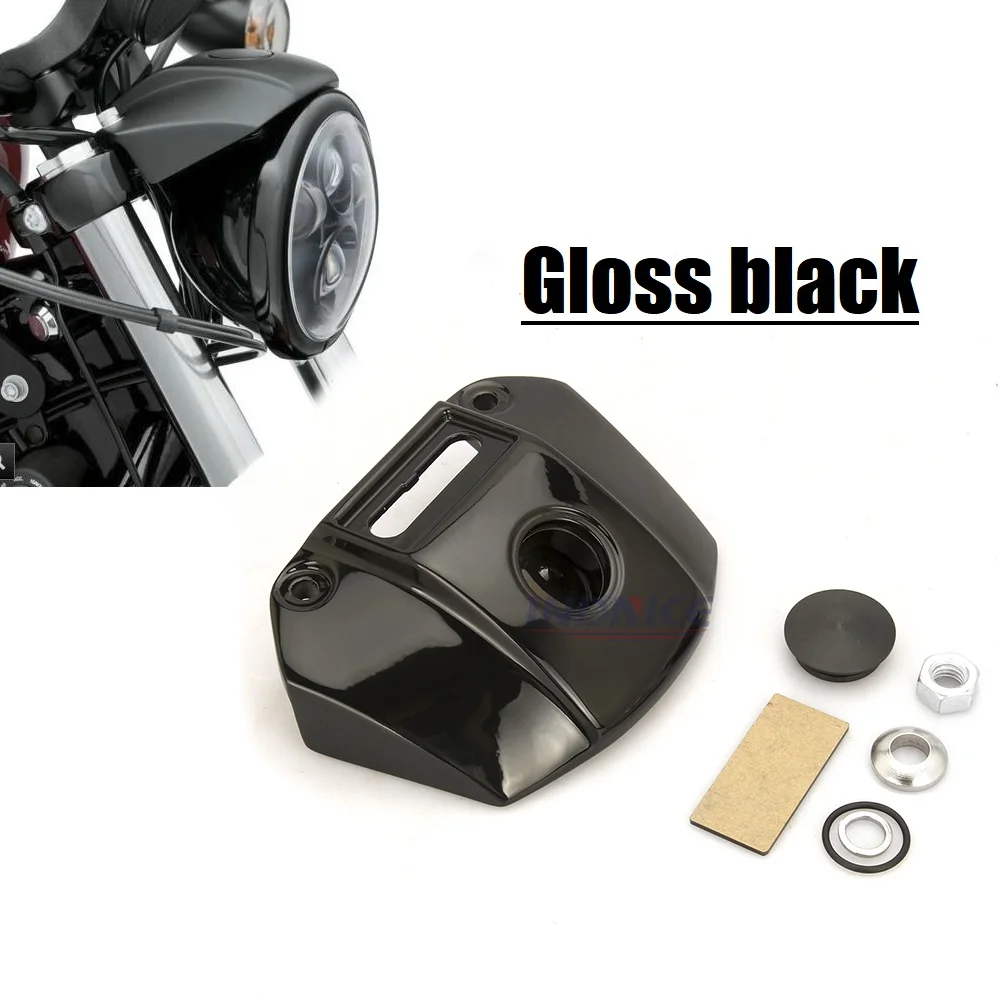 

Motorcycle headlight gloss black Mount Bracket cover headlight bracket For harley Sportster XL 883 1200 Models