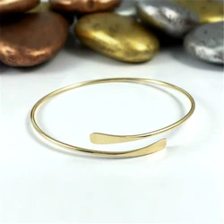 925 Silver Handmade Bracelet Hammered Indian Jewelry Gold Filled Vintage Ed Tobilleras Pulsera Para Tobillo Bangles For Women