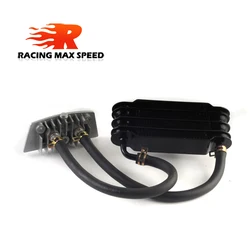 Aluminum Universal Motorcycle oil cooling cooler Radiator oil cooler set 158mm black SO-07