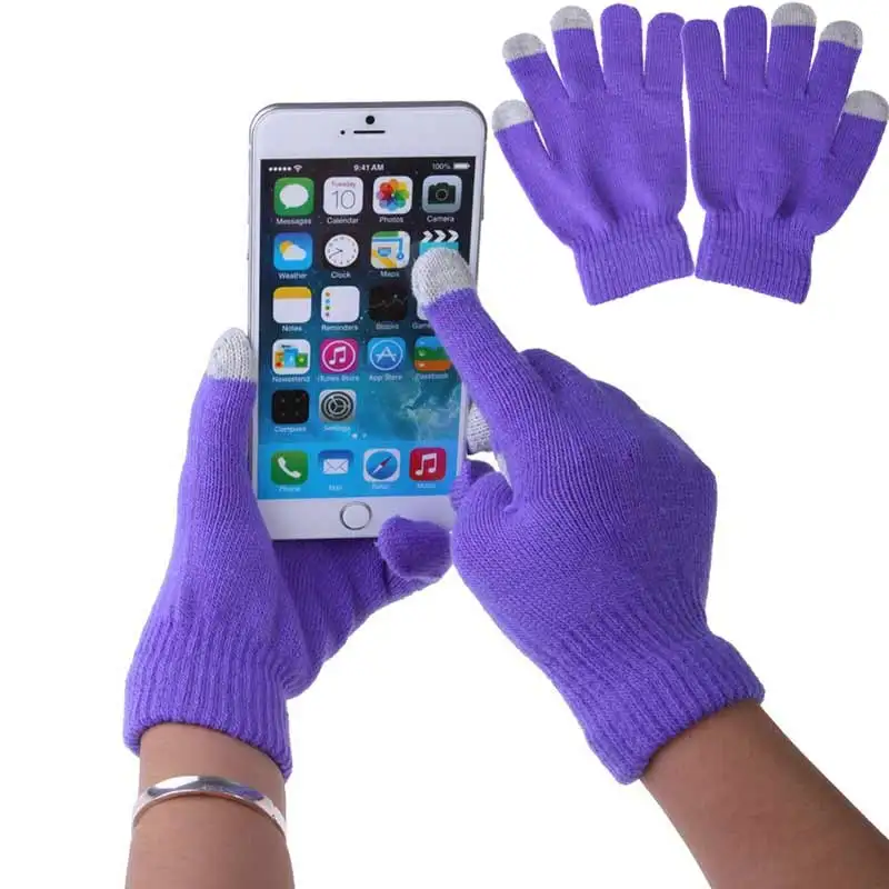 Unisex Winter Warm Capacitive Knit Gloves Hand Warmer for Touch Screen Smart Phone -MX8