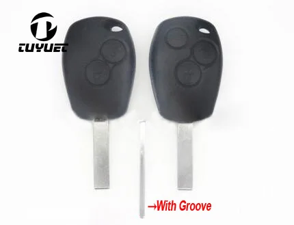 

Remote Key Shell 2 3 Button For Renault Latitude Scenic Captur Key Case Blade with Groove