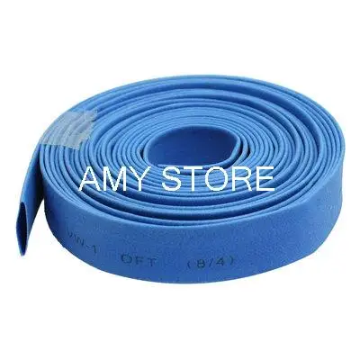 3 Meter 8mm Dia Blue Polyolefin Heat Shrinking Shrinkable Tubing Tubes