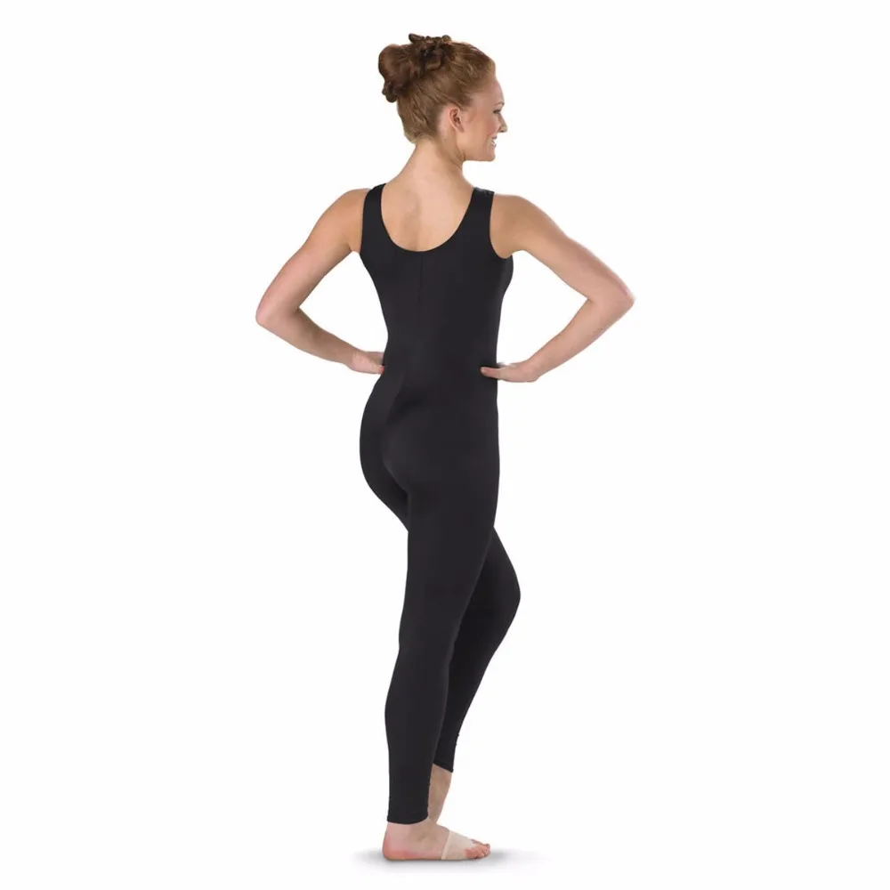 Speerise Vrouwen Een Stuk Zwarte Tank Unitard Vrouwen Ballet Mouwloze Full Body Strakke Jumpsuit Dans Kostuums Bodysuit