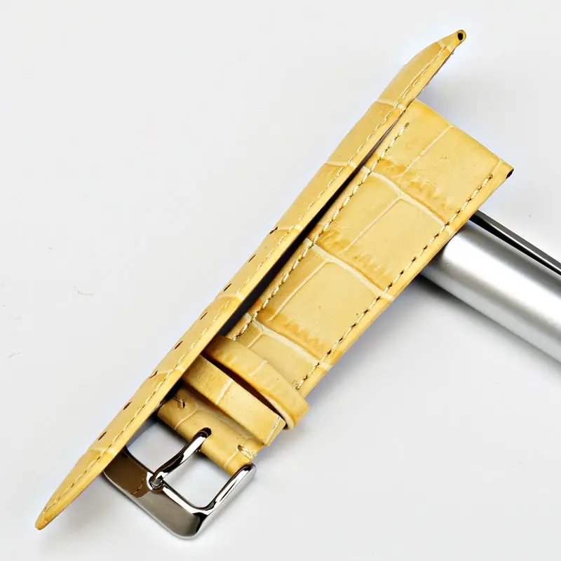 MAIKES New design watchband watch accessories yellow or gold color watch band 12mm-22mm watch strap case for  Casio