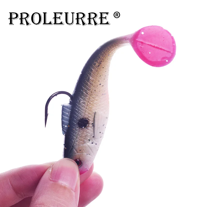 1Pcs Soft Lure Jig Head Wobblers 50mm 80mm Artificial Bait Fishing Lure Sea Bass Carp Fishing Lead Spoon Lures Fishing Tackle