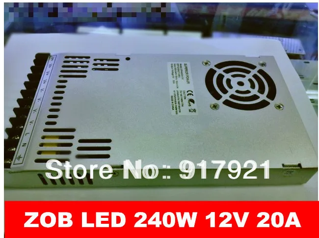 ZOB LED the latest products 240W 12V 20A AC/DC200V-240V switching power supply 240w led display / module dedicated wholesale