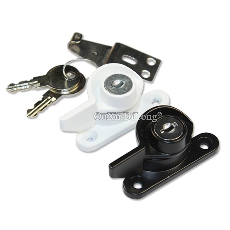 

Brand New 6pieces Window keyed sash lock for sliding glass door /window with key European anti-theft lock zinc alloy KF403