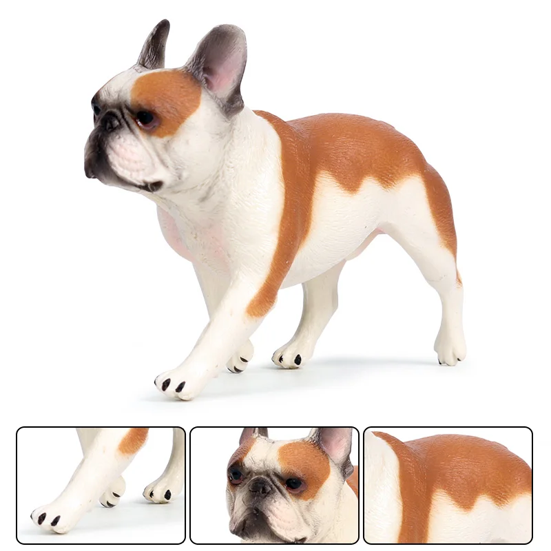 Oenux Schöne französische Bulldogge, Tiere, süßer Welpe, Schlaf, fauler Hund, Actionfiguren, Modellfigur, PVC, Heimdekoration, Bildungsspielzeug – Detail 6