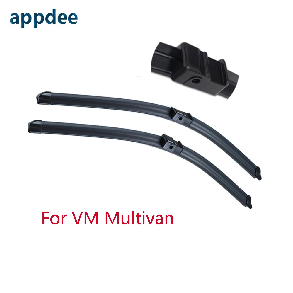 APPDEE Wiper Blades for Volkswagen VW Multivan Fit Side Pin Arms / Push Button Arms From 2003 to 2017