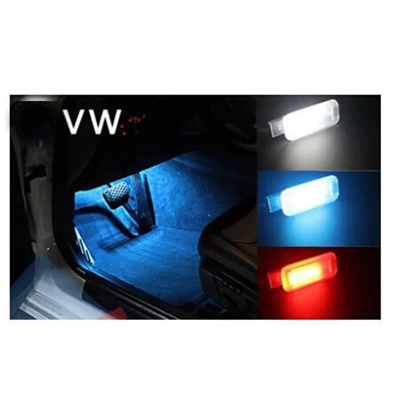 ASTYO Car Led Footwell light for VW Golf 6  Jetta MK5 MK6 CC Tiguan Passat B6 foot lights