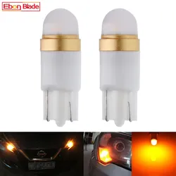 2/4 Pcs Amber Orange Yellow 3030 2SMD W5W 194 T10 LED Bulb For Car Interior Map Dome Light 12V Auto Parking Position Turn Lamp