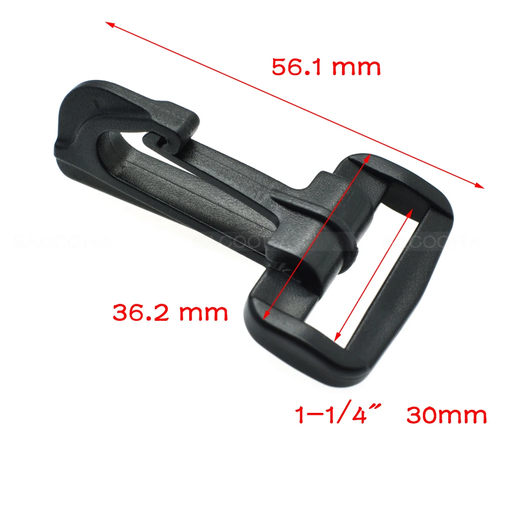 1pcs Olecranon hook Plastic Snap Hooks Rocker Style For Backpack Strap Paracord Lanyard Buckles Webbing 20mm 25mm 30mm 38mm 50mm