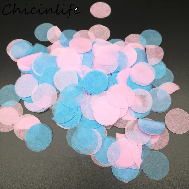 1Bag Round Paper Confetti For Cear Balloon Filling Happy Birthday Party Baby Shower Engagement Wedding Table Decoration Supplies