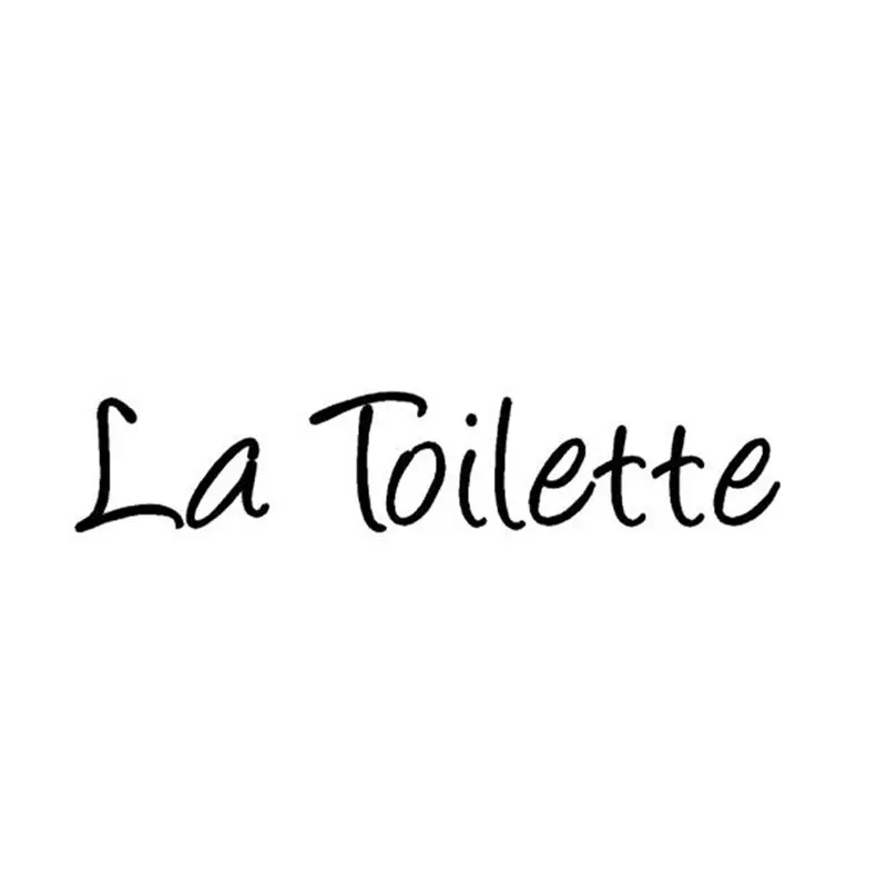 Toilet Entrance Sign Decals French 