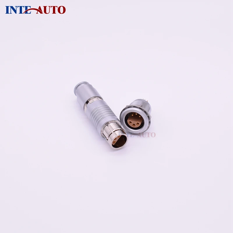 video circular metal push pull connector,6 pins plug receptacle,stepped insulator,TFA.2S.306 ZRA.2S.306