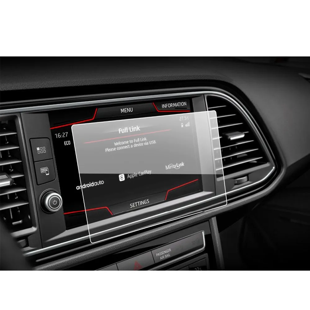 RUIYA Car Screen Protector For Leon X-Perience 8 Inch 2017 GPS Navigation Touch Center Display Auto Interior Accessories