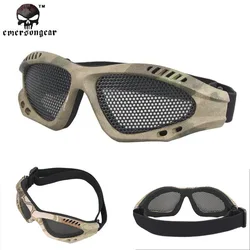 2018 Hot Sell Outdoor Safety Goggles Tactical Airsoft Steel Mesh Eyes Protective Goggles Glasses Eyewear Hunting Shooting