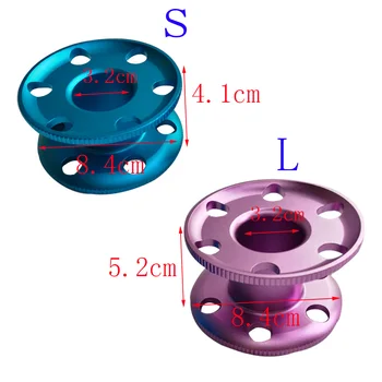 Tüplü Dalış Boş Parmak Makarası Dalgıç Su Sporları Alüminyum Alaşımlı Kılavuz Hattı Makarası