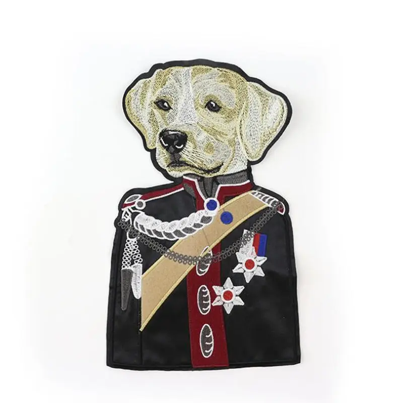 Large Dog Sewing Accessories Patchworks Cartoon Patches Clothing Applique Fabric For Handmade design Sweater Coat decoration